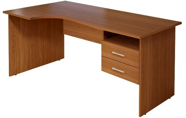 Стол кривол. с тумбой Л КМ78  (СМ7Л+ТМ10)