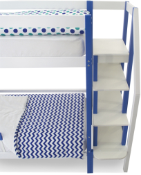 Двухъярусная кровать Svogen сине-белый