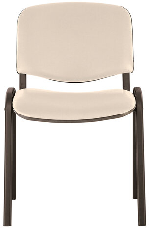 Стул для персонала и посетителей BRABIX &quot;Iso CF-005&quot;, черный каркас, кожзам бежевый, 531978