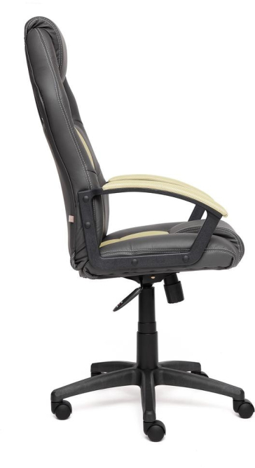 Кресло DRIVER кож/зам/ткань, металлик/фисташковый, 36/25