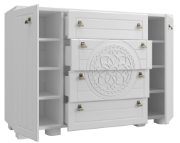 Комод «Монблан» МБ-36К белое дерево