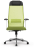 Кресло офисное МЕТТА &quot;К-4-Т&quot; хром, прочная сетка, сиденье и спинка регулируемые, светло-зеленое