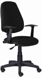 Кресло BRABIX &quot;Comfort MG-321&quot;, регулируемая эргономичная спинка, ткань, черное, 532556