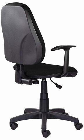 Кресло BRABIX &quot;Comfort MG-321&quot;, регулируемая эргономичная спинка, ткань, черное, 532556