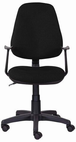 Кресло BRABIX &quot;Comfort MG-321&quot;, регулируемая эргономичная спинка, ткань, черное, 532556