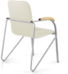 Кресло для приемных и переговорных BRABIX &quot;Samba CF-106 BOX-2&quot;, серый, бук (D-1), бежевый, разобрано, 532764