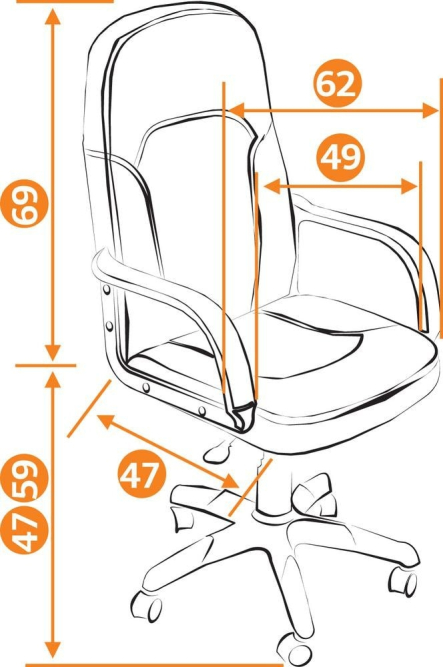 Кресло PARMA ткань, серый/серый, 207/12
