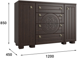 Комод «Монблан» МБ-36К венге