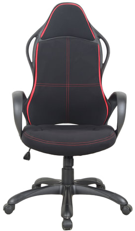 Кресло офисное BRABIX PREMIUM &quot;Force EX-516&quot;, ткань, черное/вставки красные, 531571