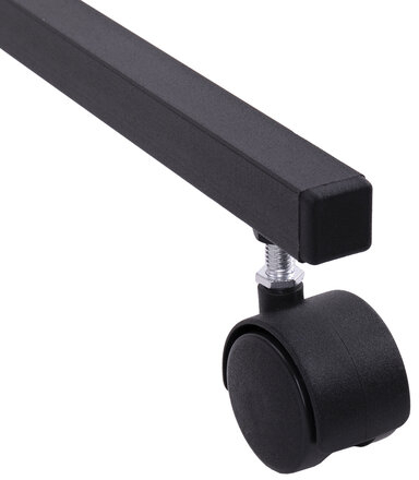 Стол BRABIX &quot;Smart CD-014&quot;, 380х600х755 мм, ЛОФТ, на колесах, металл/ЛДСП дуб, каркас черный, 641884