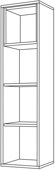 Шкаф навесной 10.63 Бэль