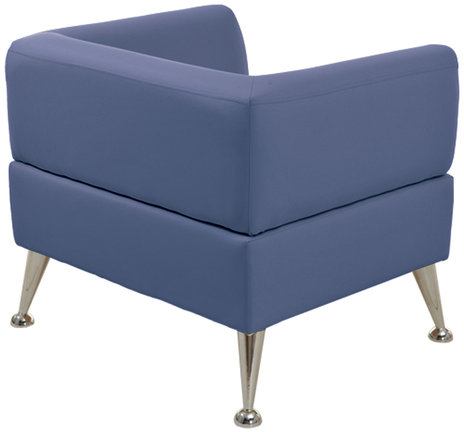 Кресло мягкое &quot;Норд&quot;, &quot;V-700&quot;, 820х720х730 мм, c подлокотниками, экокожа, голубое