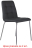 Стулья КОМПЛЕКТ 2 шт. BRABIX &quot;Twins CF-011&quot;, хромированный каркас, экокожа, черный (S-0401), разобранные, 532765