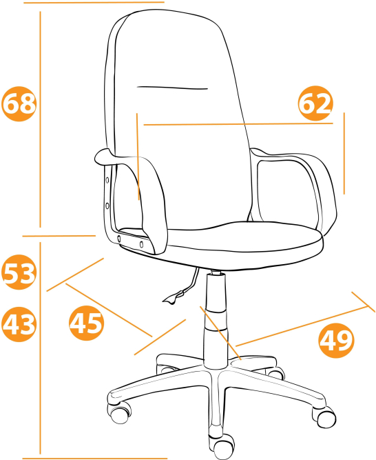 Кресло LEADER флок , бежевый, 7