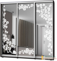 Шкаф купе 3х дв Пескоструй № 47