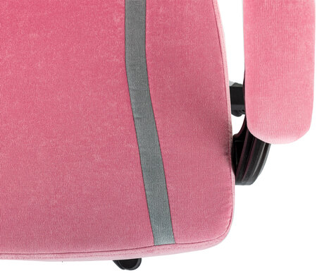 Кресло компьютерное BRABIX &#039;&#039;Shooter GM-123&#039;&#039;, 2 подушки, ткань, розовое/серое, 533213