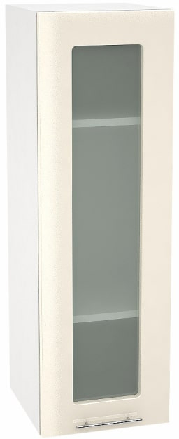 Шкаф верхний высокий со стеклом с 1 ств. Кухня Валерия ШВС 309 (глянец)