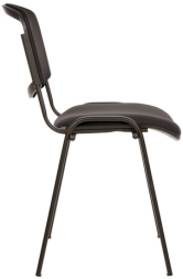 Стул для персонала и посетителей BRABIX "Iso NET CF-006", черный каркас, черный, сетка, 531981