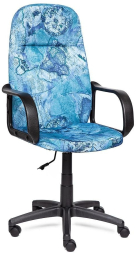 Кресло LEADER ткань, принт &quot;Карта на синем&quot;