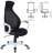 Кресло офисное BRABIX PREMIUM &quot;Genesis EX-517&quot;, пластик белый, ткань/экокожа/сетка черная, 531573