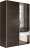 Шкаф-купе Прайм 2-х дверный (ЛДСП/Зеркало) Венге