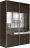 Шкаф-купе Прайм 2-х дверный (ЛДСП/Зеркало) Венге