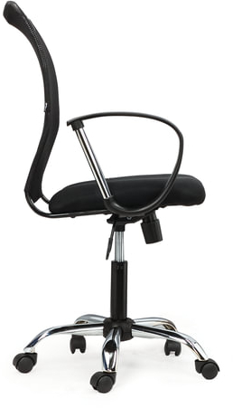 Кресло BRABIX &quot;Spring MG-308&quot;, с подлокотниками, хром, ткань черная TW, 531403