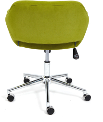 Кресло MODENA хром флок , олива, 23