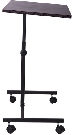 Стол BRABIX &quot;Smart CD-015&quot;, 600х380х670-880 мм, ЛОФТ, регулируемый, колеса, металл/ЛДСП ясень, каркас черный, 641887