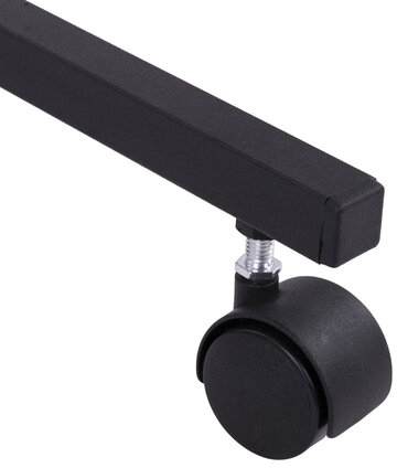 Стол BRABIX &quot;Smart CD-015&quot;, 600х380х670-880 мм, ЛОФТ, регулируемый, колеса, металл/ЛДСП ясень, каркас черный, 641887