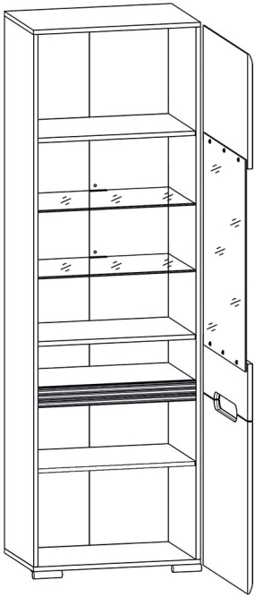 Витрина Ацтека REG1W1D/21/6