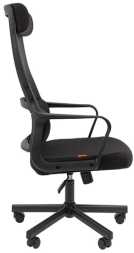 Кресло офисное Chairman CH 590, сетка/ткань, черное, 7134733