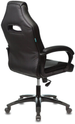 Кресло компьютерное Zombie VIKING 2 AERO, экокожа/ткань, черное, 1180816