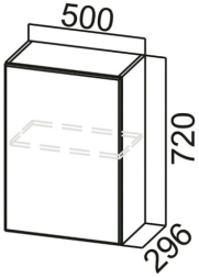 Шкаф навесной Ш500 Грейвуд