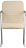Кресло для приемных и переговорных BRABIX &quot;Visit CF-101&quot;, хром, экокожа, бежевое, 532560