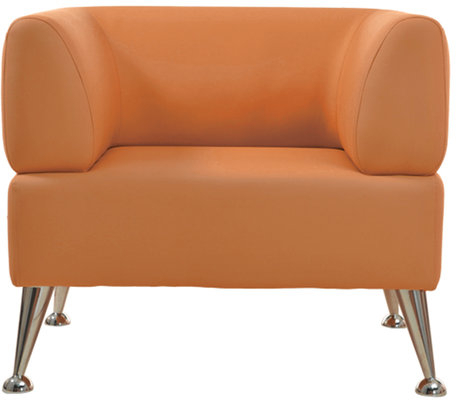 Кресло мягкое &quot;Норд&quot;, &quot;V-700&quot;, 820х720х730 мм, c подлокотниками, экокожа, оранжевое