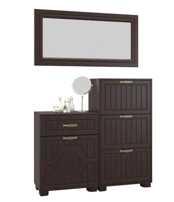 Тумба для обуви (обувница) «Монблан» МБ-34К венге