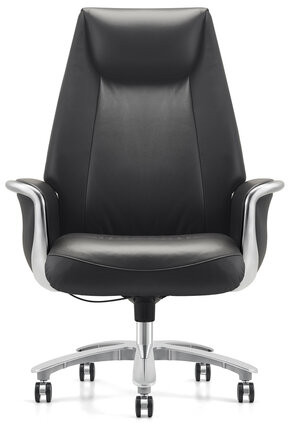 Кресло HAWASAN PREMIUM EX-800, до 200 кг, синхромеханизм, алюминий, экокожа, черное, 533234