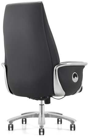 Кресло HAWASAN PREMIUM EX-800, до 200 кг, синхромеханизм, алюминий, экокожа, черное, 533234