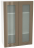 Шкаф верхний высокий со стеклом с 2 ств. Кухня Валерия ШВС 609 (глянец)