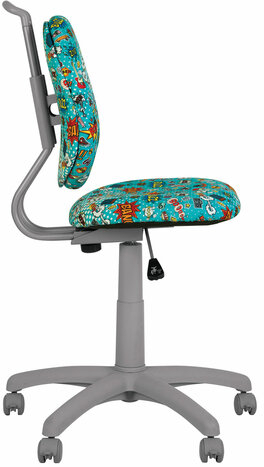 Кресло детское &quot;VINNY GTS&quot; без подлокотников, бирюзовое с рисунком