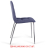 Стулья КОМПЛЕКТ 2 шт. BRABIX &quot;Twins CF-011&quot;, хромированный каркас, ткань, синий (M-07), разобранные, 532769