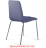 Стулья КОМПЛЕКТ 2 шт. BRABIX &quot;Twins CF-011&quot;, хромированный каркас, ткань, синий (M-07), разобранные, 532769