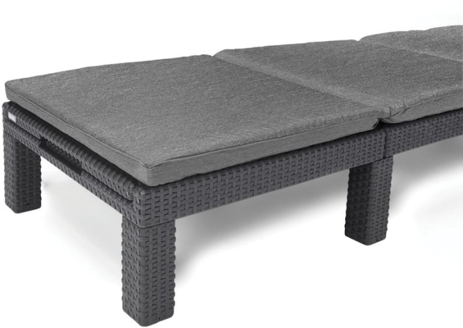 Шезлонг Дейтона (Daytona) серый