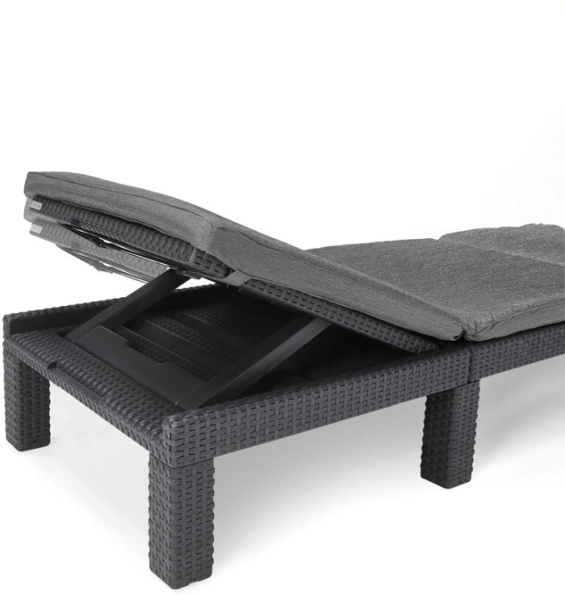 Шезлонг Дейтона (Daytona) серый