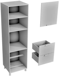 Пенал с нишей под духовку ПД-600 Лаванда