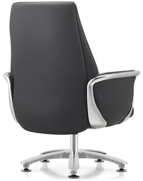 Кресло HAWASAN PREMIUM EX-801, до 200 кг, алюминий, экокожа, черное, 533235