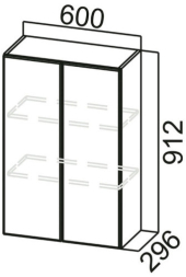 Шкаф навесной Ш600 Грейвуд