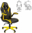 Кресло компьютерное СН GAME 15, экокожа, черное/желтое, 7028512