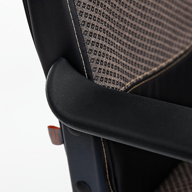 Кресло BAGGI кож/зам/ткань, черный/бежевый, 36-6/12